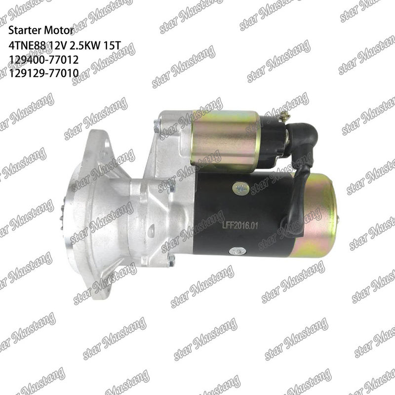 4TNE88 Engine Starter Motor 12V 2.5KW 15T 129400-77012 129129-77010 For YANMAR Engine Spare Parts