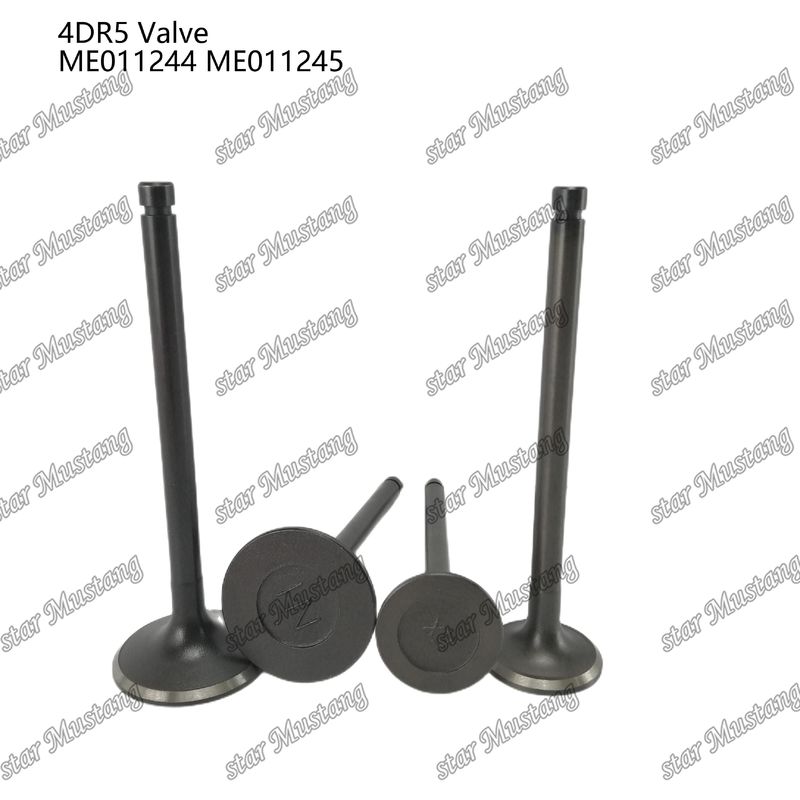 Diesel Engine Stock Integral Structure Valve 4DR5 IN ME011244 EX ME011245 in Good Condition