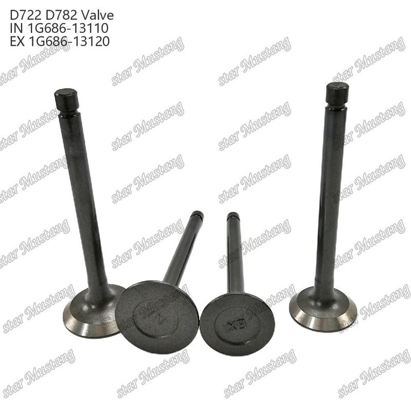 Integral Structure Valve ZB400 ZB500 Z400 Z430 Z482 D722 D782 IN 14601-13110 EX 14601-13120 Diesel Engine Part Original Stock with Online Support After