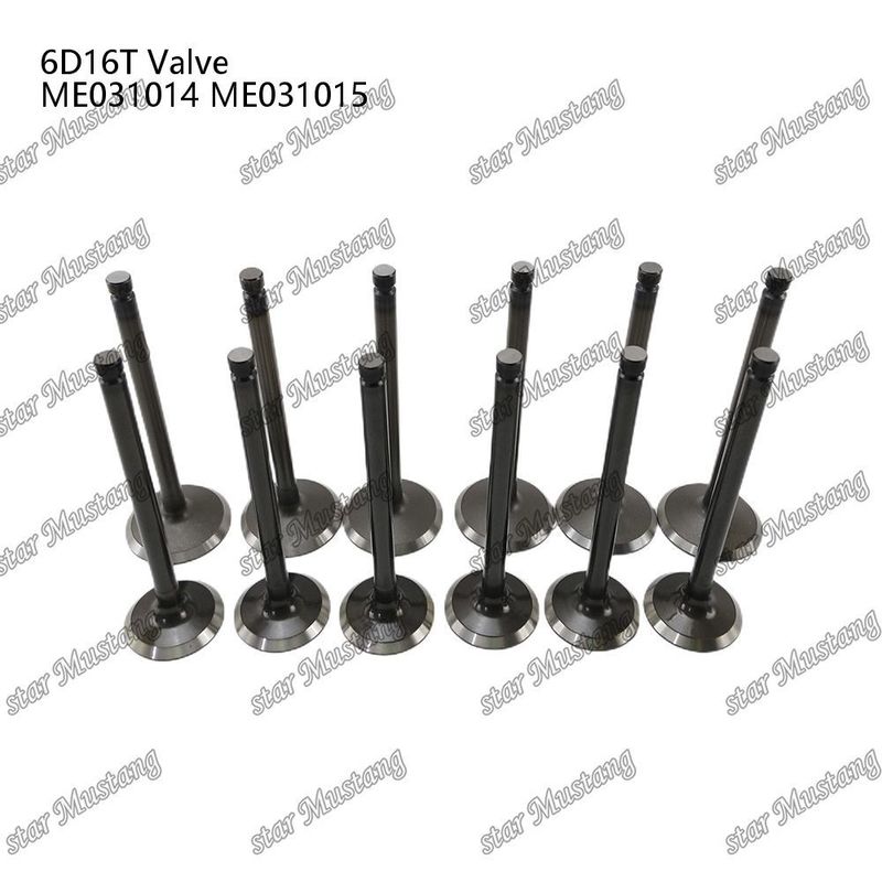 Integral Structure Valve 6D16T IN ME031014 EX ME031015 Diesel Engine Part Original Stock with Online Support After