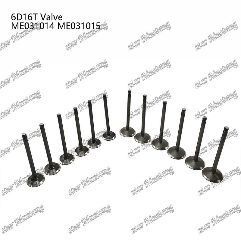 Integral Structure Valve 6D16T IN ME031014 EX ME031015 Diesel Engine Part Original Stock with Online Support After