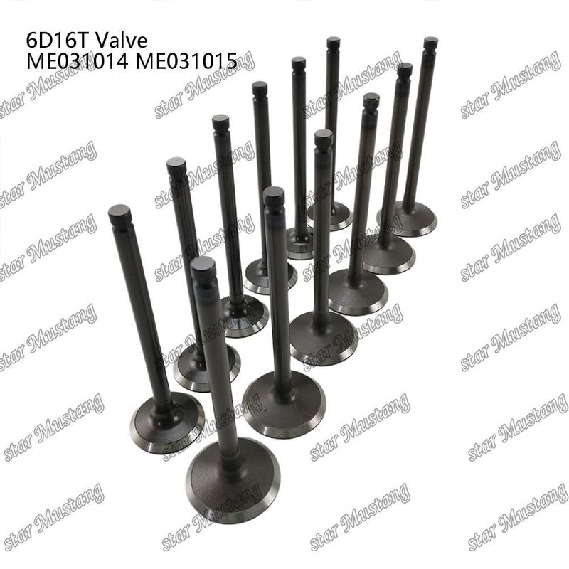Integral Structure Valve 6D16T IN ME031014 EX ME031015 Diesel Engine Part Original Stock with Online Support After