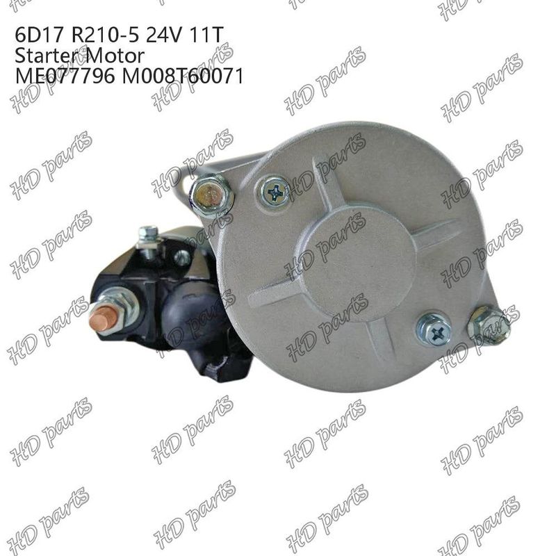 6D17 24V 11T R210-5 ME077796 M008T60071 Diesel Engine Starter Motor Other Certification