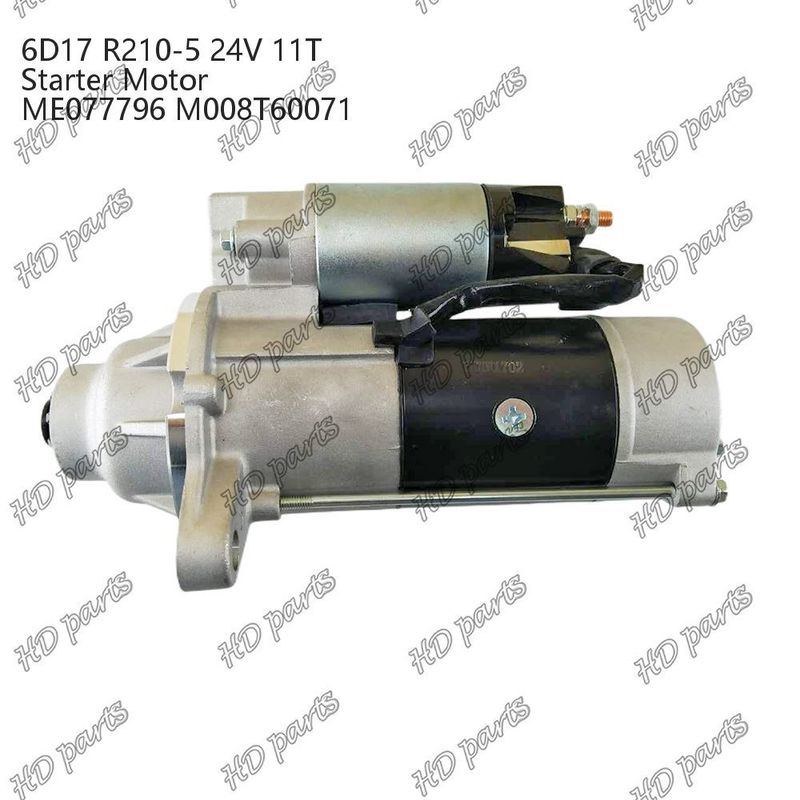 6D17 24V 11T R210-5 ME077796 M008T60071 Diesel Engine Starter Motor Other Certification