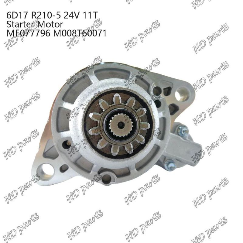 6D17 24V 11T R210-5 ME077796 M008T60071 Diesel Engine Starter Motor Other Certification