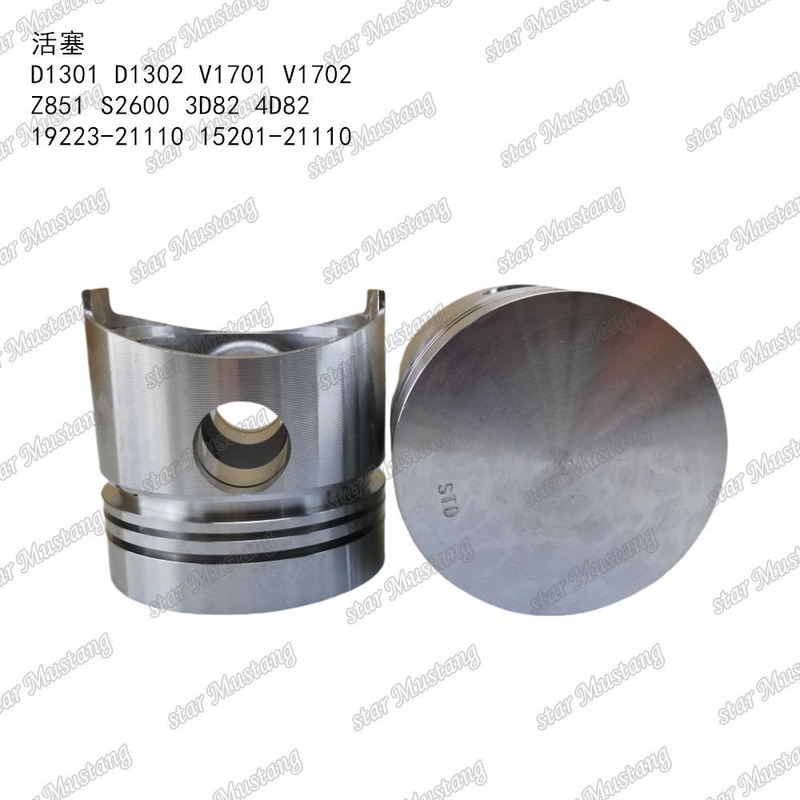 Piston D1301 D1302 V1701 V1702 Z851 S2600 3D82 4D82 19223-21110 15201-21110 Suitable For KUBOTA Engine Parts