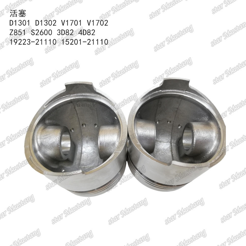 Piston D1301 D1302 V1701 V1702 Z851 S2600 3D82 4D82 19223-21110 15201-21110 Suitable For KUBOTA Engine Parts